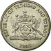 Coin, TRINIDAD & TOBAGO, 25 Cents, 2005, Franklin Mint, MS(63), Copper-nickel