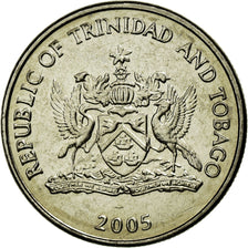Coin, TRINIDAD & TOBAGO, 25 Cents, 2005, Franklin Mint, MS(63), Copper-nickel