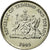 Moeda, TRINDADE E TOBAGO, 10 Cents, 2005, Franklin Mint, MS(63), Cobre-níquel