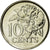 Moeda, TRINDADE E TOBAGO, 10 Cents, 2005, Franklin Mint, MS(63), Cobre-níquel