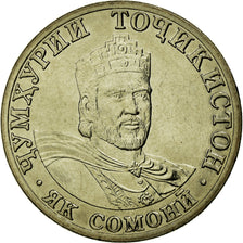 Monnaie, Tajikistan, Somoni, 2001, St. Petersburg, TTB, Copper-Nickel-Zinc, KM:7