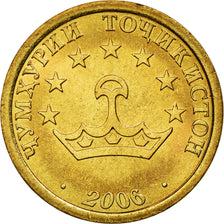 Munten, Tajikistan, 20 Drams, 2006, St. Petersburg, PR, Brass Clad Steel, KM:4.2