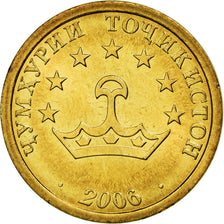 Moneta, Tadżykistan, 10 Drams, 2006, St. Petersburg, AU(55-58), Mosiądz