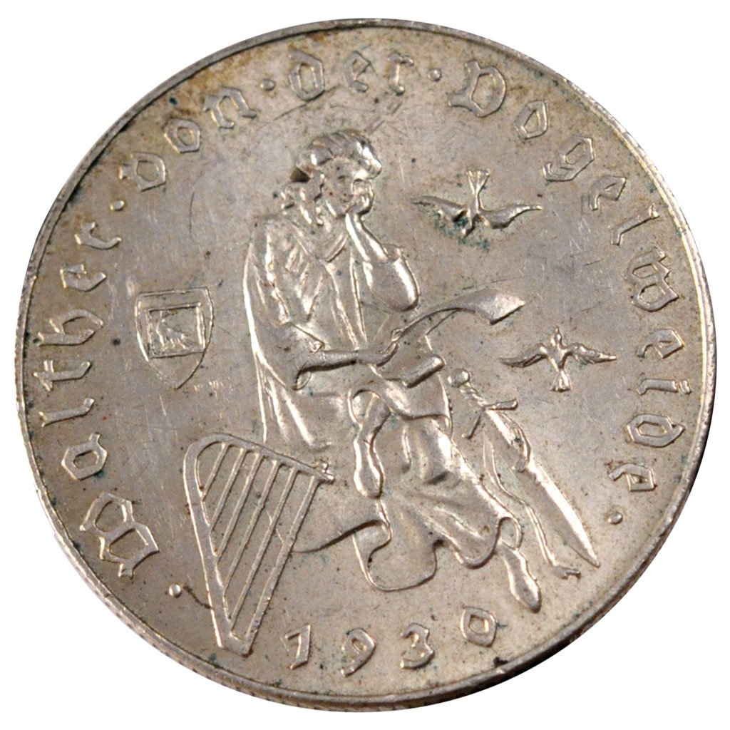 AUSTRIA, 2 Schilling, 1930, KM #2845, AU(55-58), Silver, 11.96