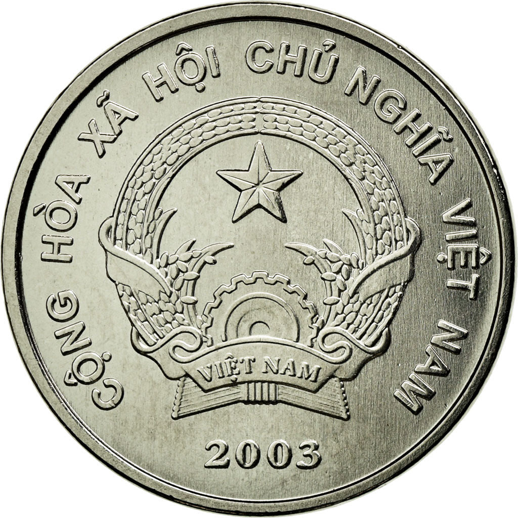 Coin, Vietnam, SOCIALIST REPUBLIC, 200 Dông, 2003, Vantaa, MS(63), Nickel Clad