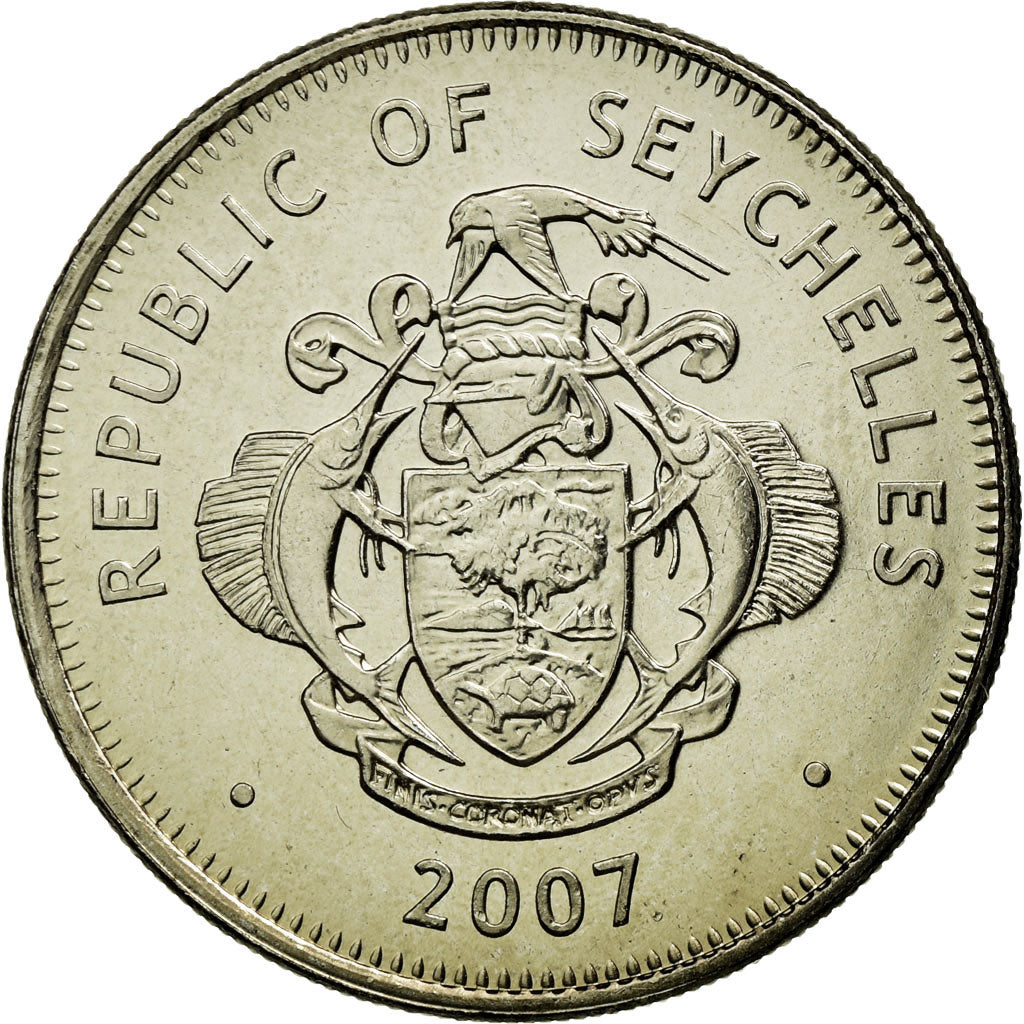 Coin, Seychelles, Rupee, 2007, British Royal Mint, MS(63), Copper-nickel