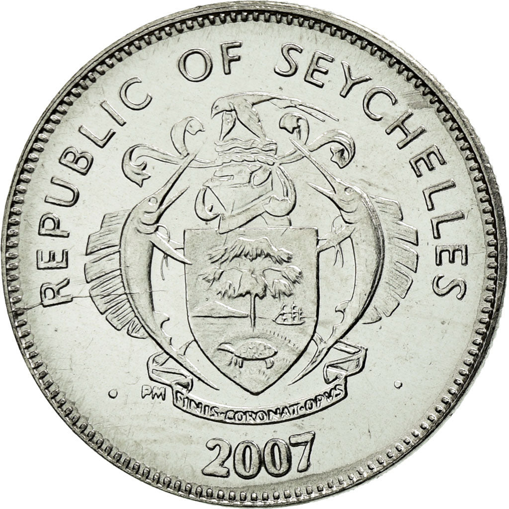 Moneta, Seychelles, 25 Cents, 2007, Pobjoy Mint, SPL, Acciaio ricoperto in