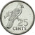 Moneta, Seszele, 25 Cents, 2007, Pobjoy Mint, MS(63), Nikiel powlekany stalą
