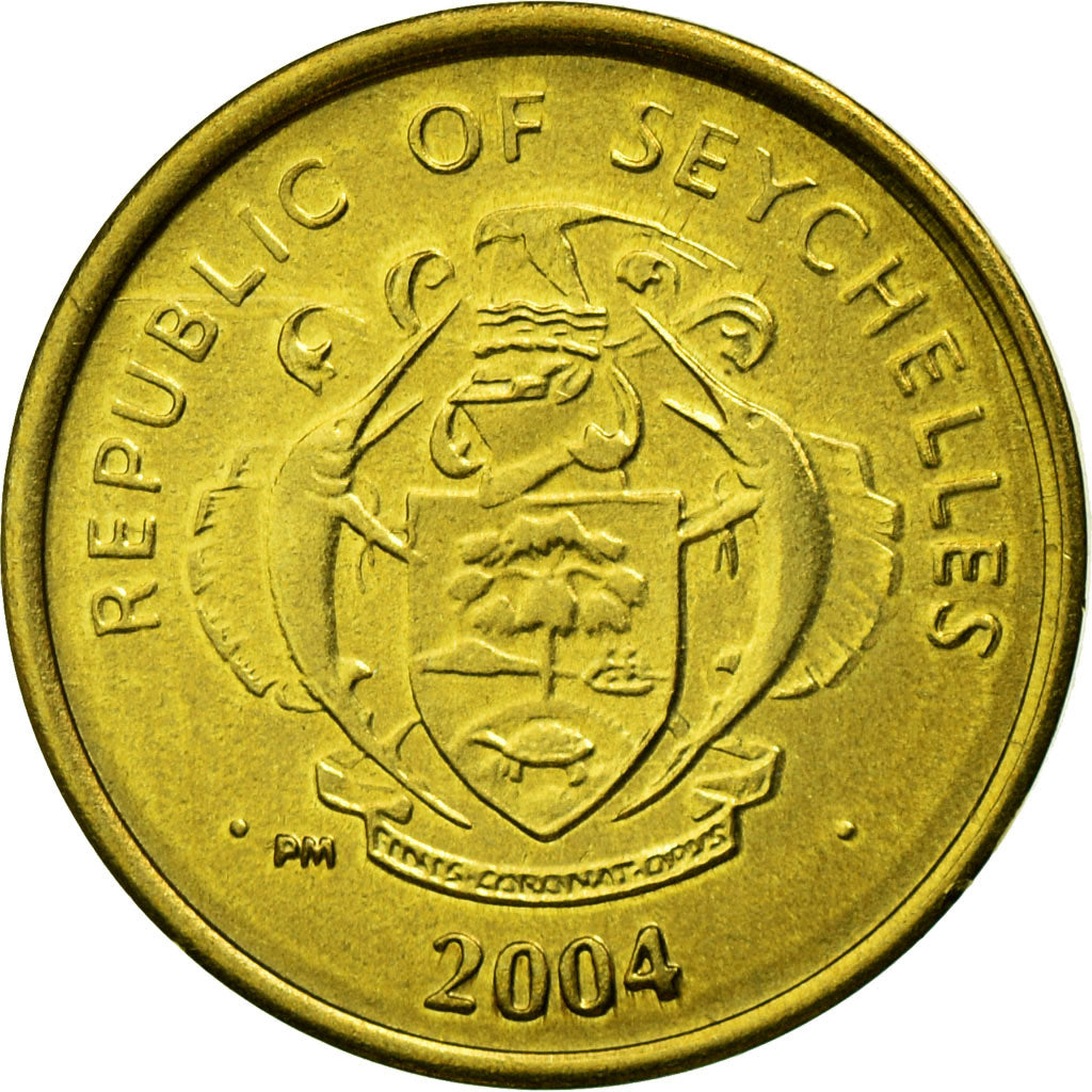 Moneta, Seychelles, Cent, 2004, British Royal Mint, SPL, Ottone, KM:46.2