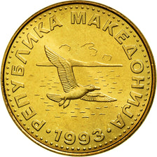 Moneta, Macedonia, 50 Deni, 1993, MS(63), Mosiądz, KM:1