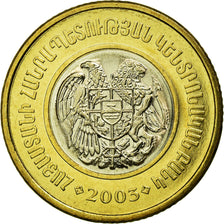 Moneda, Armenia, 500 Dram, 2003, SC, Bimetálico, KM:97