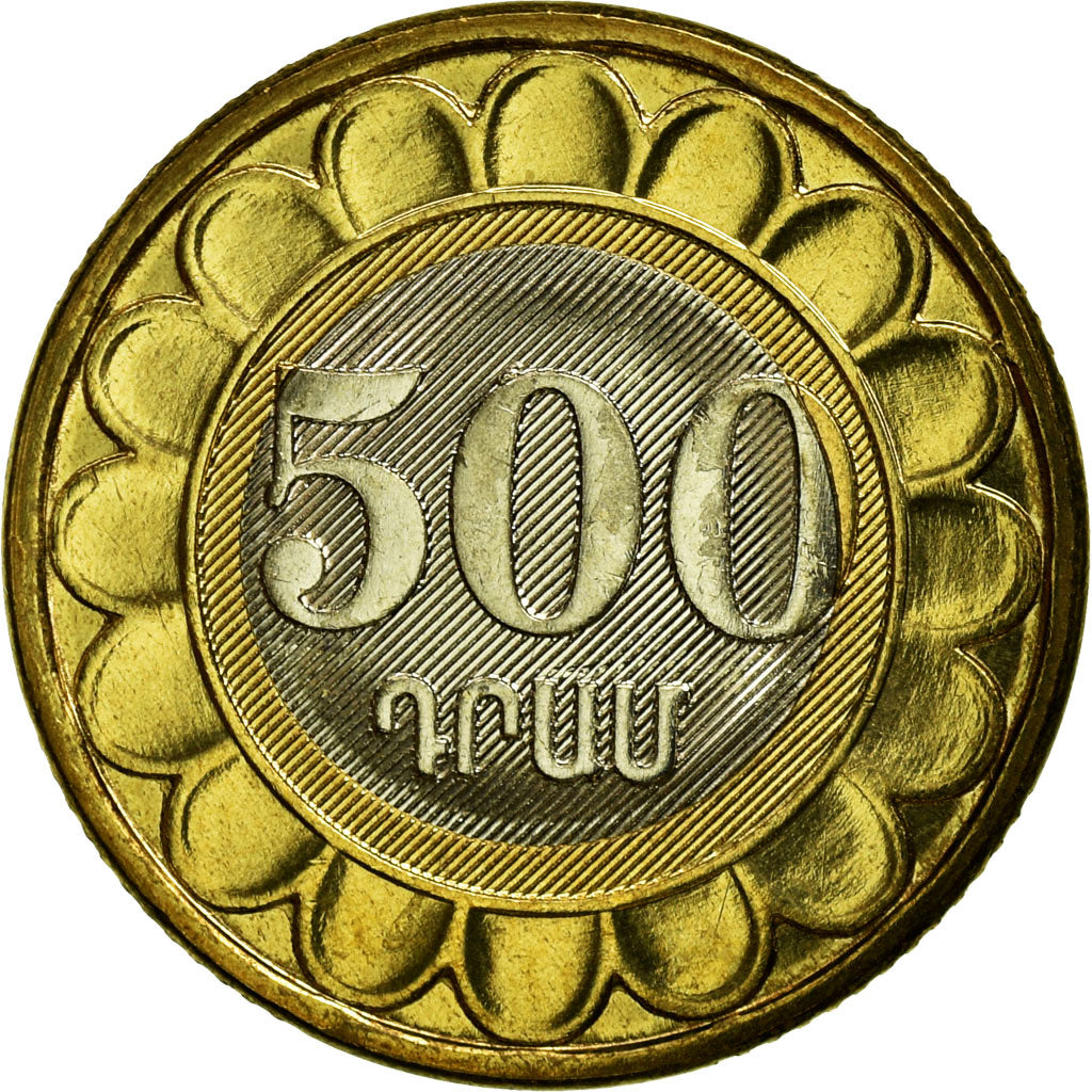 Coin, Armenia, 500 Dram, 2003, MS(63), Bi-Metallic, KM:97