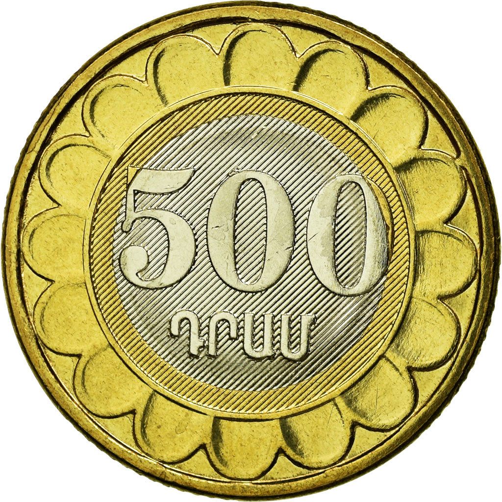 Moneta, Armenia, 500 Dram, 2003, SPL, Bi-metallico, KM:97