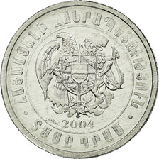 Coin, Armenia, 10 Dram, 2004, AU(50-53), Aluminum, KM:112