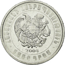 Coin, Armenia, 10 Dram, 2004, AU(50-53), Aluminum, KM:112