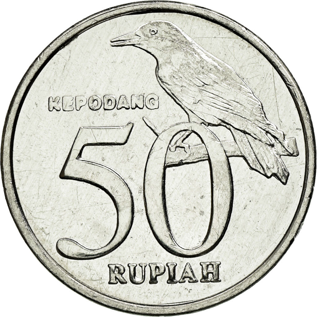 Coin, Indonesia, 50 Rupiah, 2002, MS(63), Aluminum, KM:60