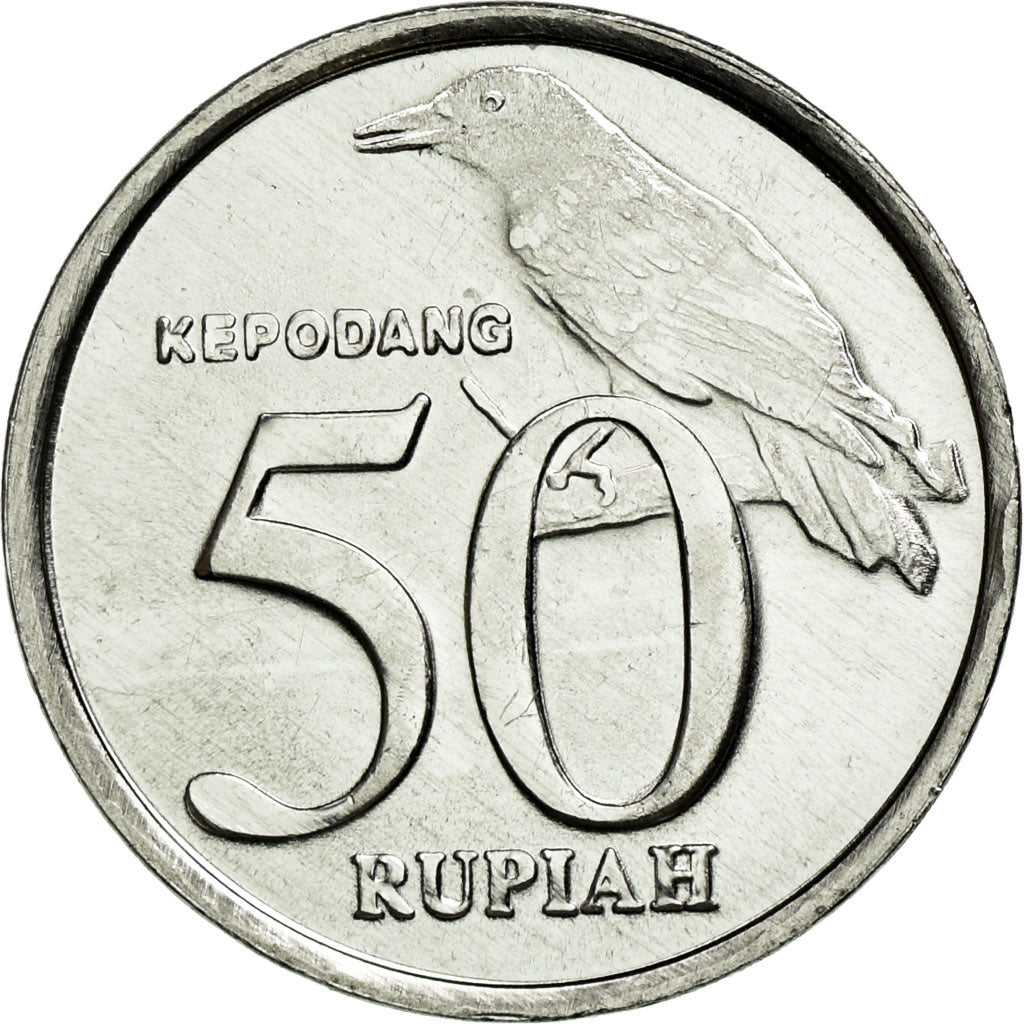 Coin, Indonesia, 50 Rupiah, 2002, MS(63), Aluminum, KM:60