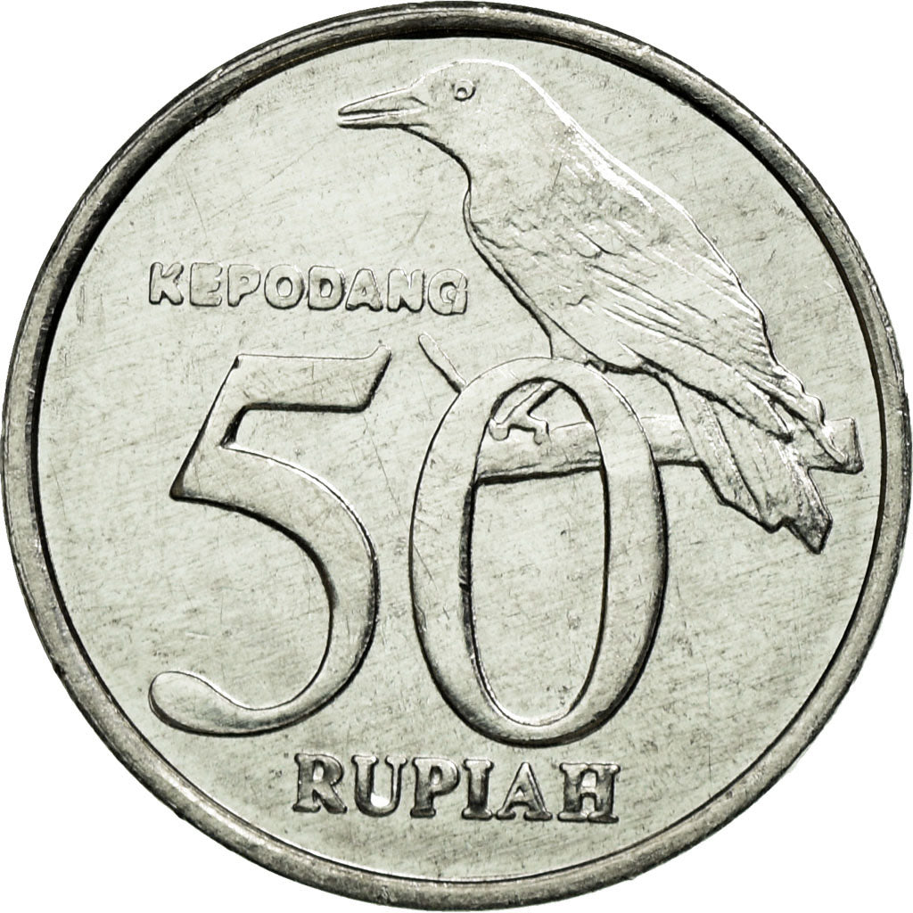 Coin, Indonesia, 50 Rupiah, 2002, MS(63), Aluminum, KM:60