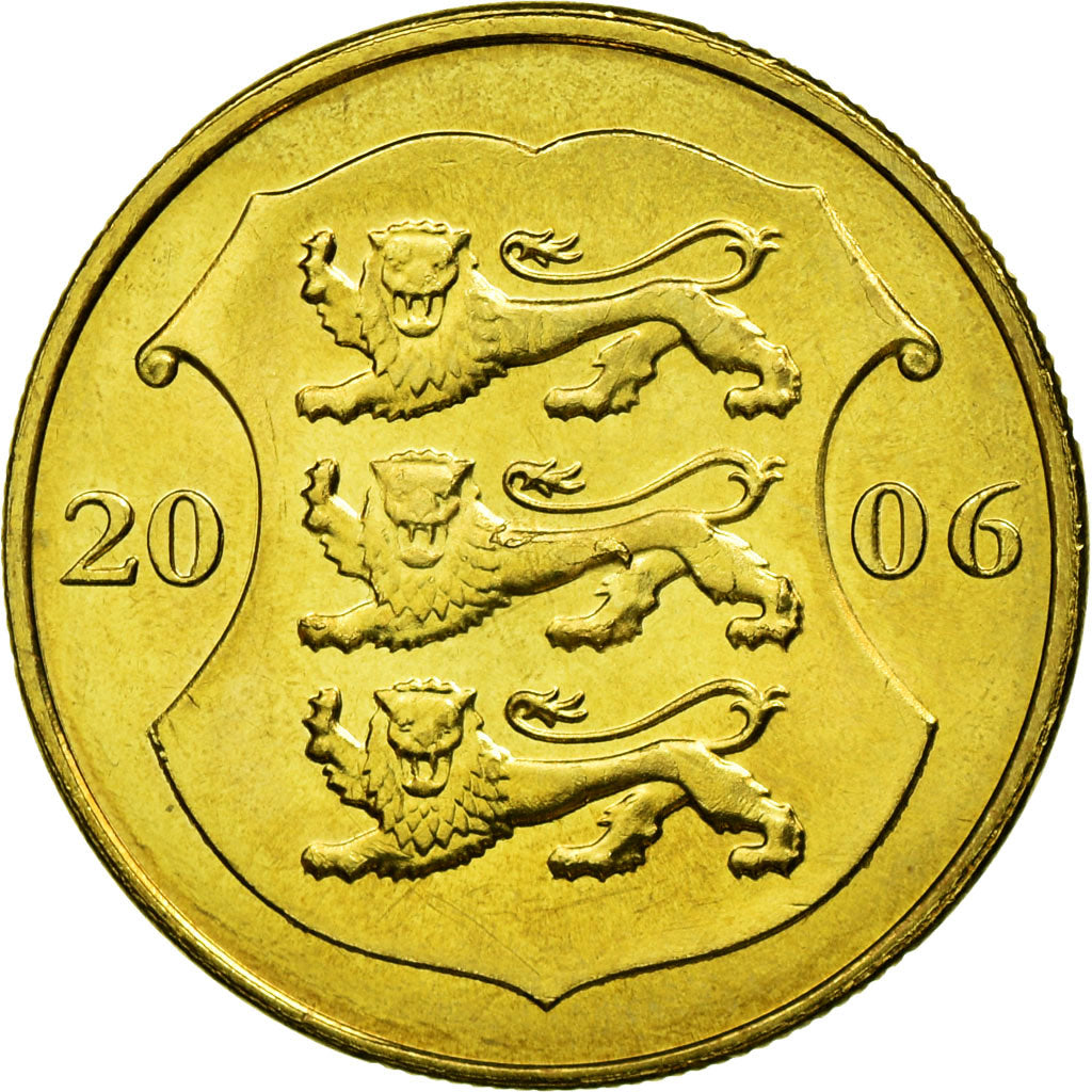 Coin, Estonia, Kroon, 2006, no mint, AU(55-58), Aluminum-Bronze, KM:35