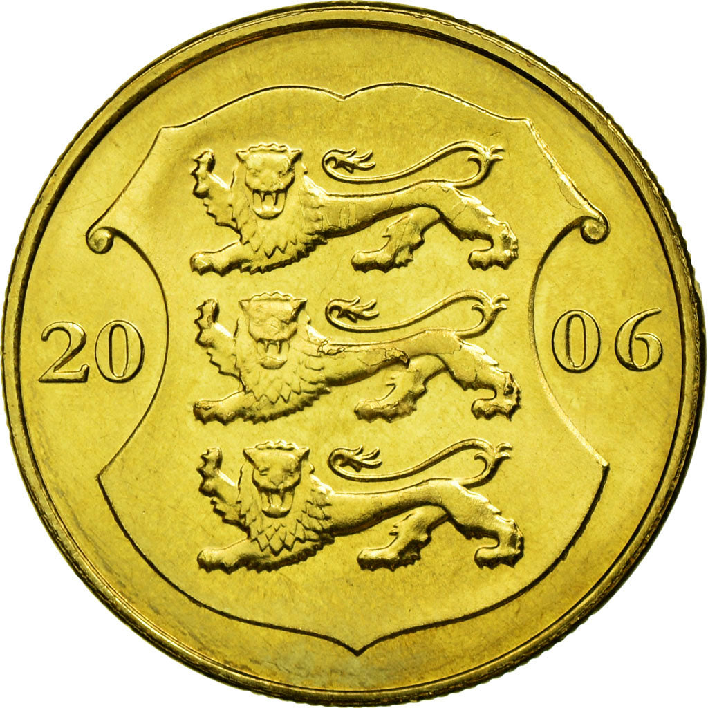 Coin, Estonia, Kroon, 2006, no mint, AU(55-58), Aluminum-Bronze, KM:35