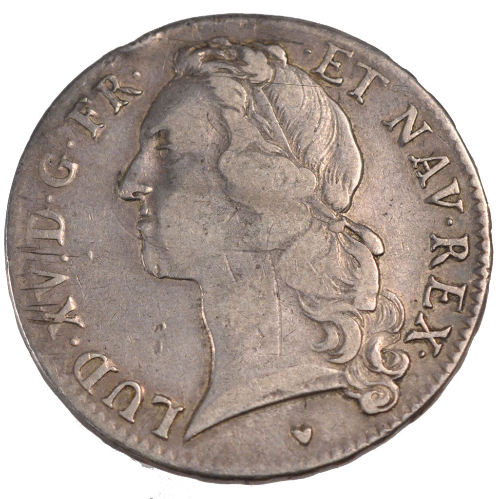 FRANCE, Écu au bandeau, ECU, 1746, Tours, KM #512.7, VF(30-35), Silver, Gadoury 