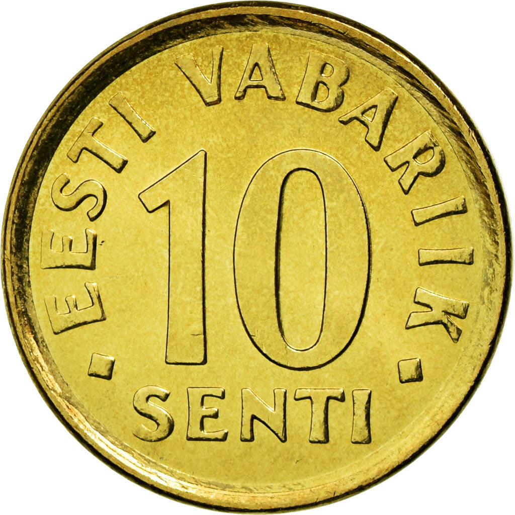 Moneda, Estonia, 10 Senti, 2006, no mint, SC, Aluminio - bronce, KM:22