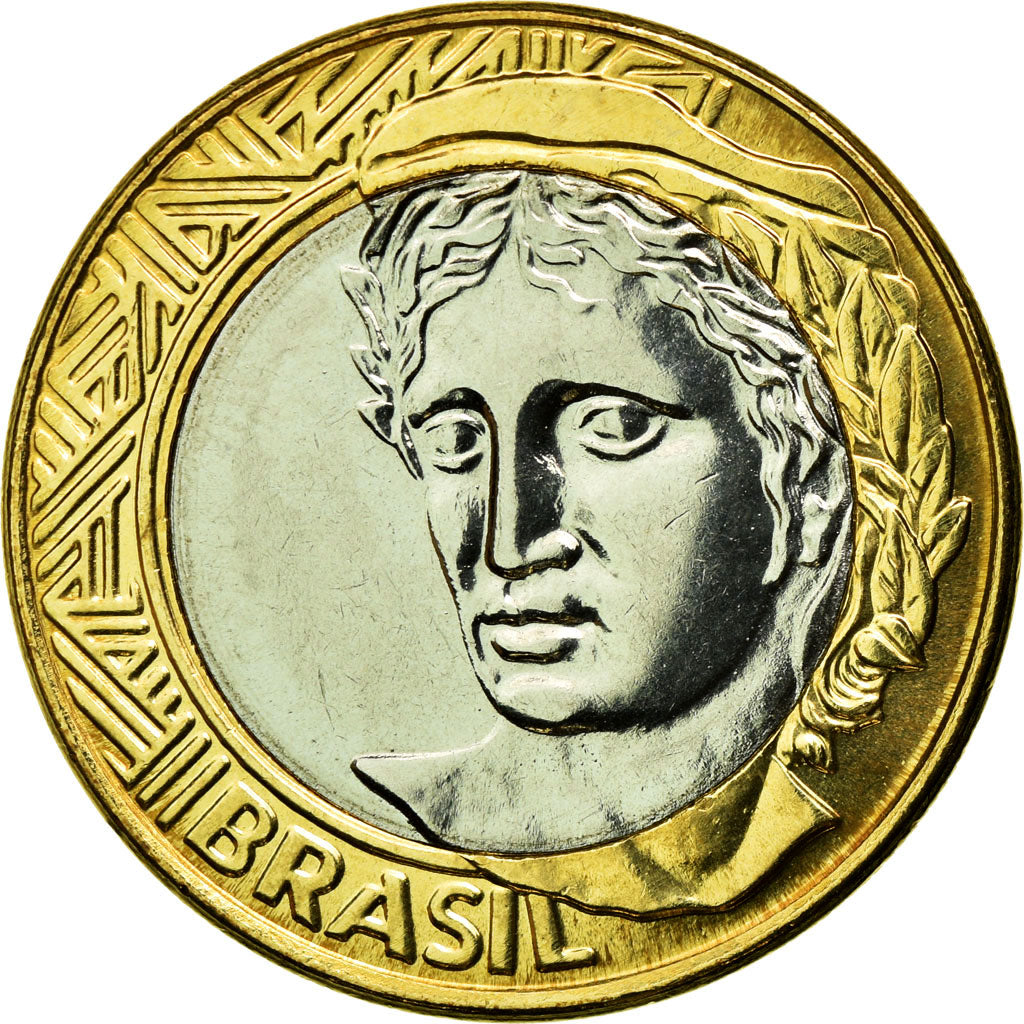 Coin, Brazil, Real, 2008, Rio de Janeiro, MS(63), Bi-Metallic, KM:652a