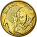 Coin, Brazil, 10 Centavos, 2008, MS(63), Bronze Plated Steel, KM:649.2