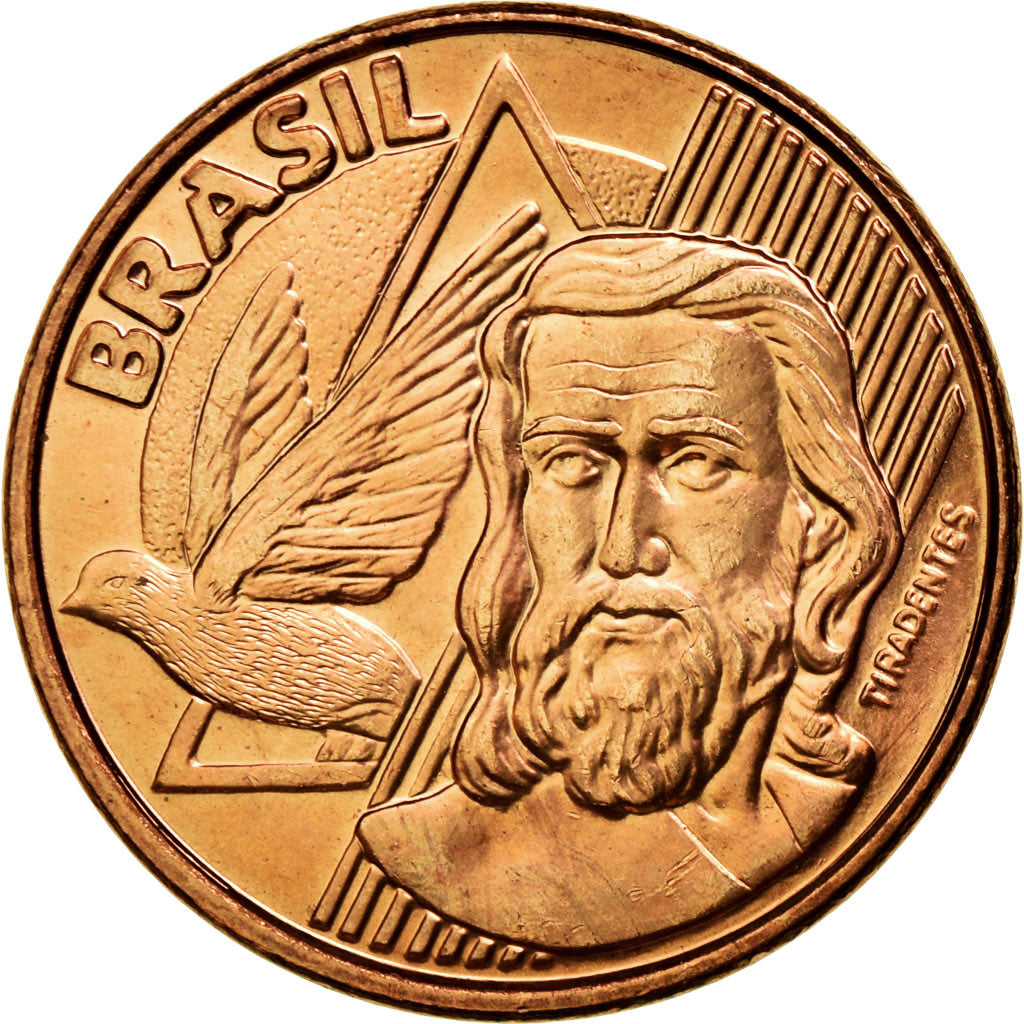 Coin, Brazil, 5 Centavos, 2007, AU(55-58), Copper Plated Steel, KM:648