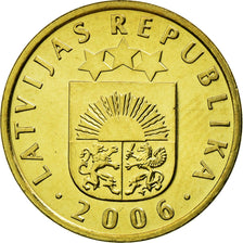Coin, Latvia, 5 Santimi, 2006, AU(55-58), Nickel-brass, KM:16