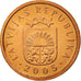 Coin, Latvia, Santims, 2005, AU(55-58), Copper Clad Steel, KM:15