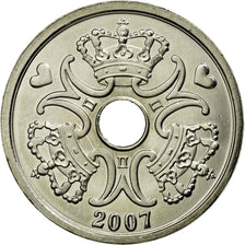 Moneta, Danimarca, Margrethe II, 2 Kroner, 2007, Brondby, SPL, Rame-nichel