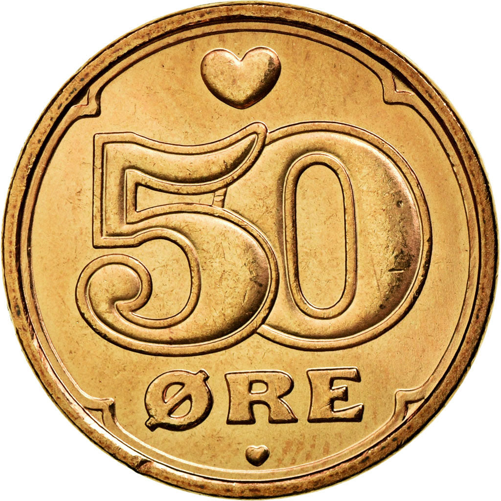 Moneta, Danimarca, Margrethe II, 50 Öre, 2007, Brondby, SPL, Bronzo, KM:866.3