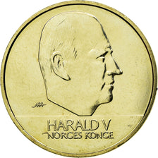 Moneta, Norwegia, Harald V, 20 Kroner, 2003, AU(50-53), Mosiądz niklowy, KM:453