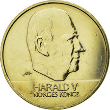 Coin, Norway, Harald V, 20 Kroner, 2003, AU(50-53), Nickel-brass, KM:453