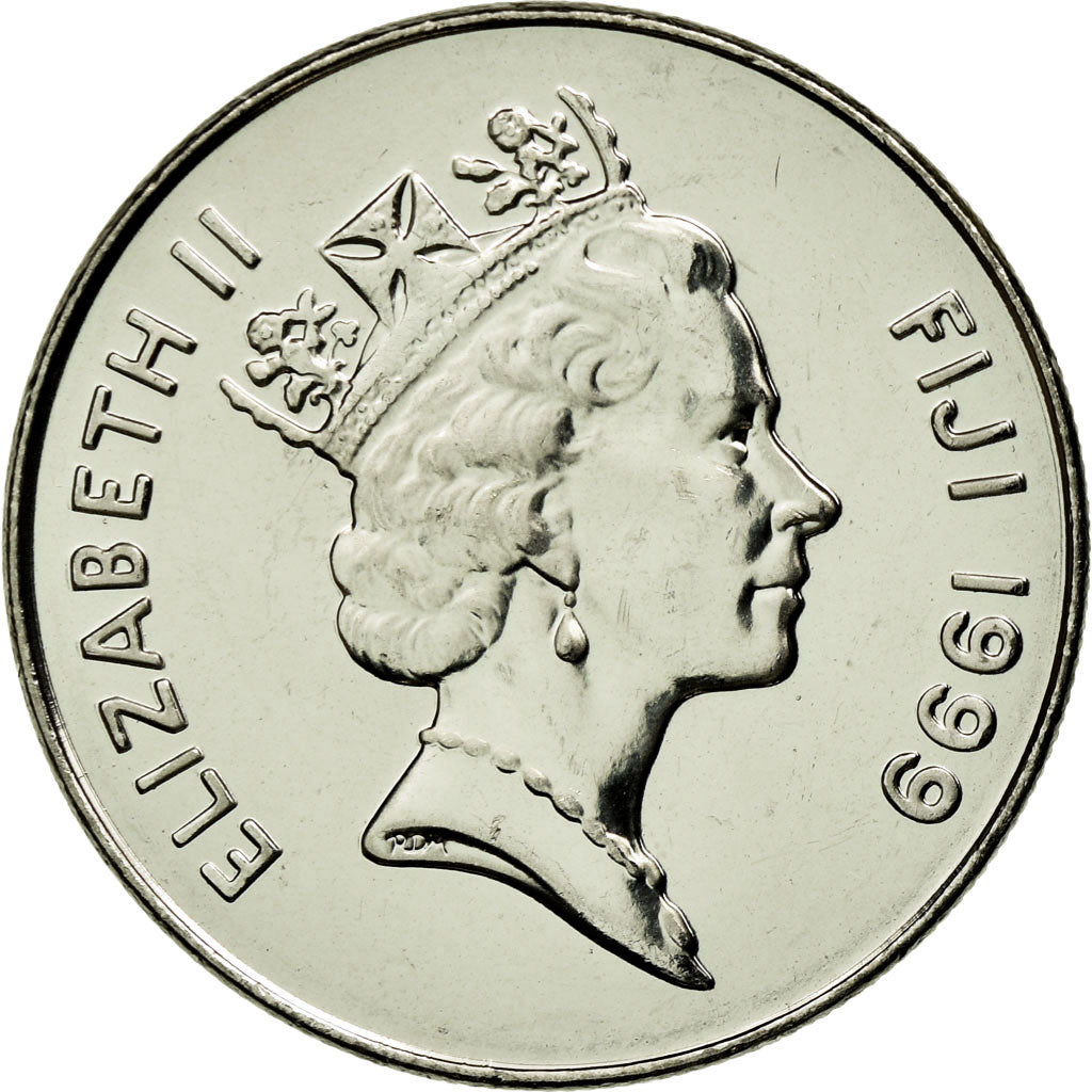Moneta, Figi, Elizabeth II, 10 Cents, 1999, SPL, Acciaio placcato nichel, KM:52a