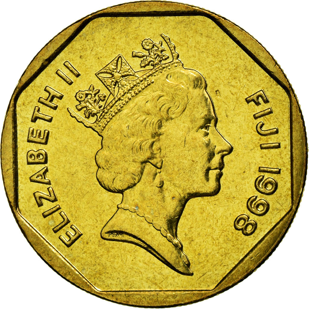 Monnaie, Fiji, Elizabeth II, Dollar, 1998, TTB+, Aluminum-Bronze, KM:73
