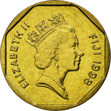 Münze, Fiji, Elizabeth II, Dollar, 1998, SS+, Aluminum-Bronze, KM:73