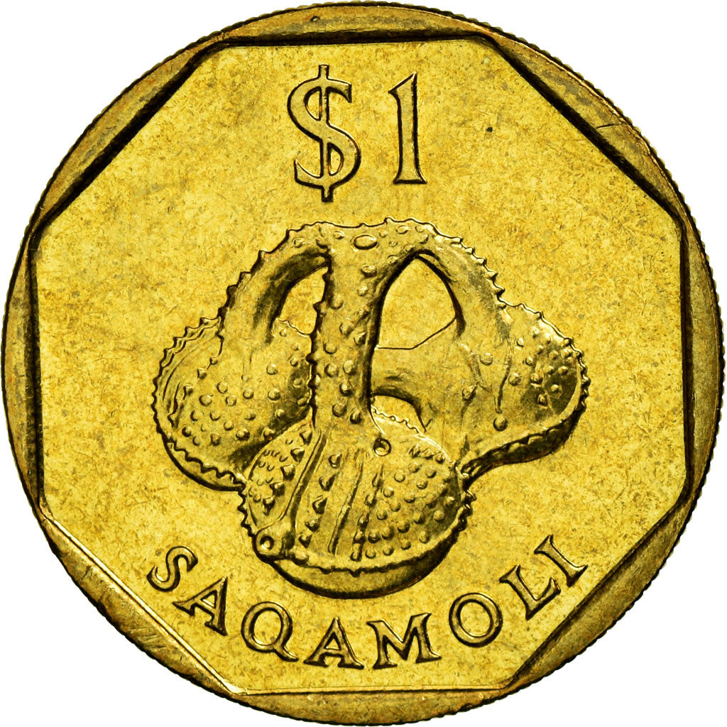 Münze, Fiji, Elizabeth II, Dollar, 1998, SS+, Aluminum-Bronze, KM:73