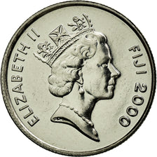 Coin, Fiji, Elizabeth II, 5 Cents, 2000, MS(63), Nickel plated steel, KM:51a