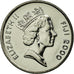 Coin, Fiji, Elizabeth II, 5 Cents, 2000, MS(63), Nickel plated steel, KM:51a