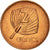 Münze, Fiji, Elizabeth II, 2 Cents, 2001, VZ, Copper Plated Zinc, KM:50a