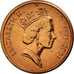 Moeda, Fiji, Elizabeth II, Cent, 2001, AU(55-58), Zinco Cobreado, KM:49a