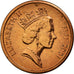 Monnaie, Fiji, Elizabeth II, Cent, 2001, SUP, Copper Plated Zinc, KM:49a
