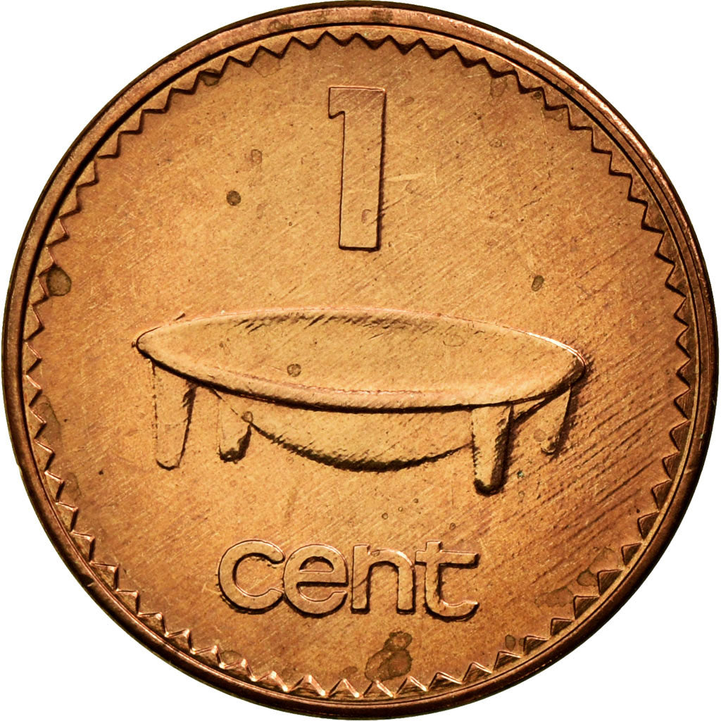 Moeda, Fiji, Elizabeth II, Cent, 2001, AU(55-58), Zinco Cobreado, KM:49a