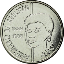 Munten, Brazilië, Abolition of Slavery Centennial - Female, 100 Cruzados, 1988
