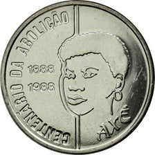 Monnaie, Brésil, Abolition of Slavery Centennial - Female, 100 Cruzados, 1988
