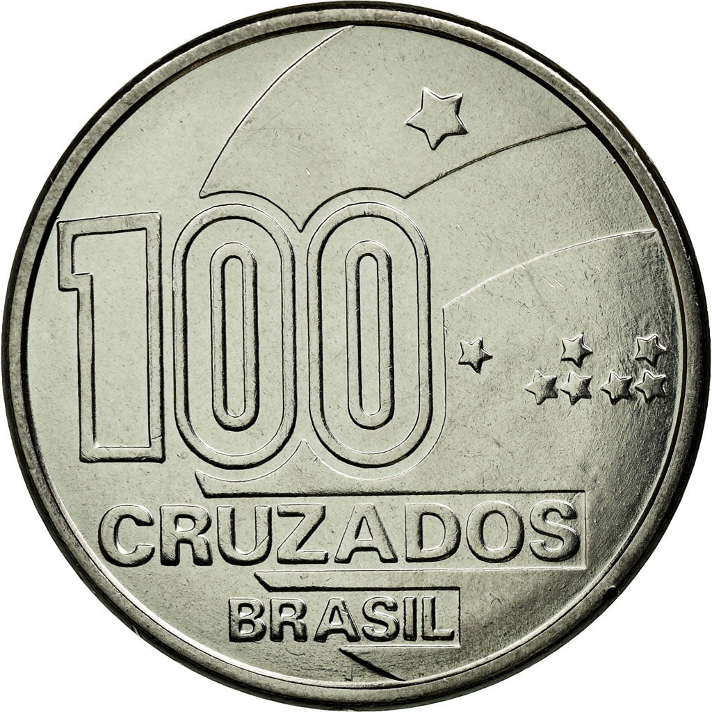 Monnaie, Brésil, Abolition of Slavery Centennial - Female, 100 Cruzados, 1988