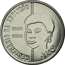 Munten, Brazilië, Abolition of Slavery Centennial - Female, 100 Cruzados, 1988