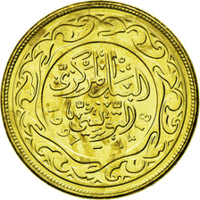 Coin, Tunisia, 100 Millim, 1997, Paris, EF(40-45), Brass, KM:309